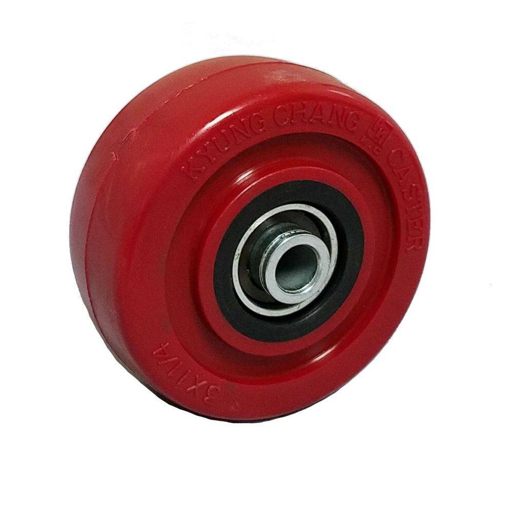 3" x 1-1/4" Polyurethane Wheel - 275 lbs. Capacity - PPI Casters