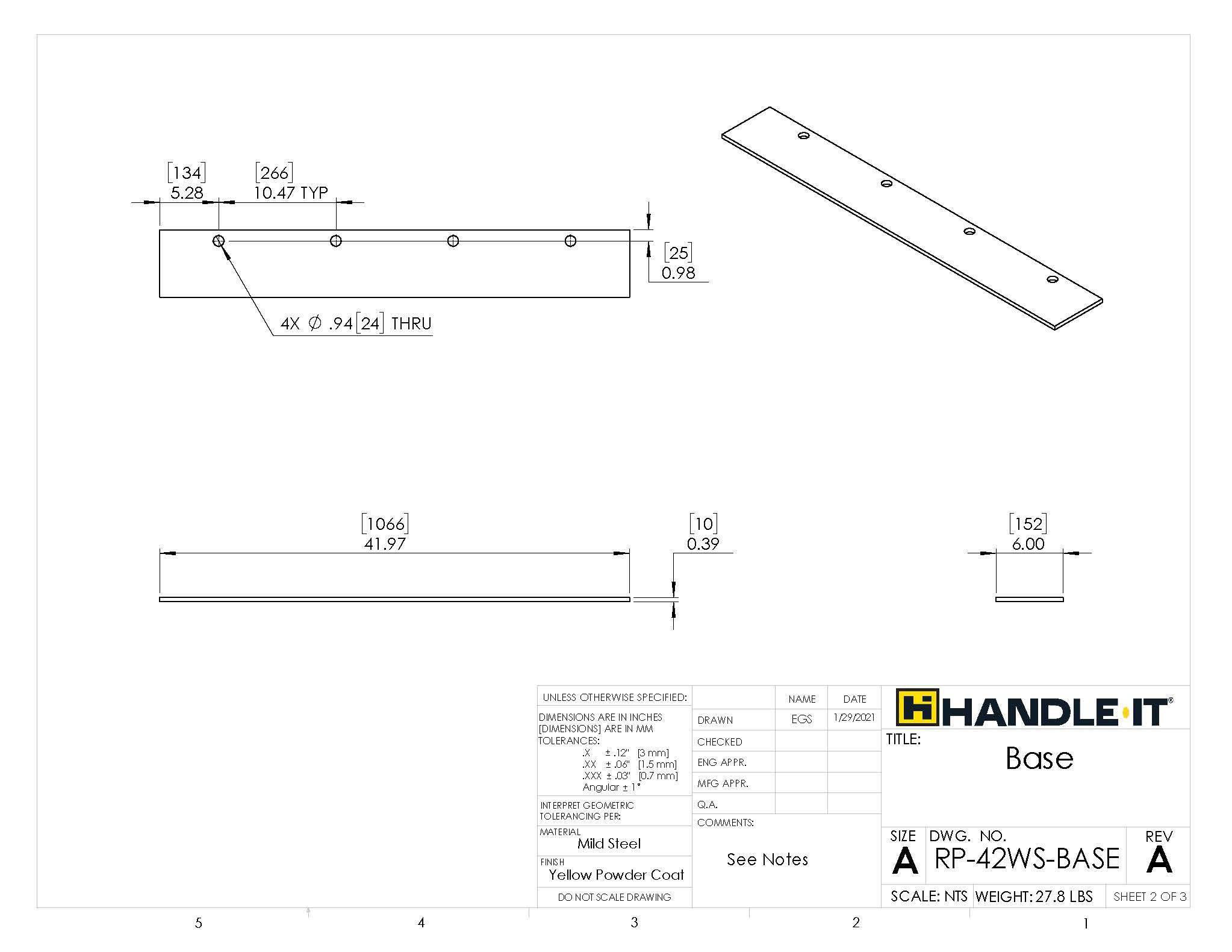 Forklift Wheel Stops - Handle-It