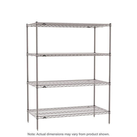 Metro - S-4 Super Erecta 4-Shelf Industrial Wire Shelving Starter Unit - Metro