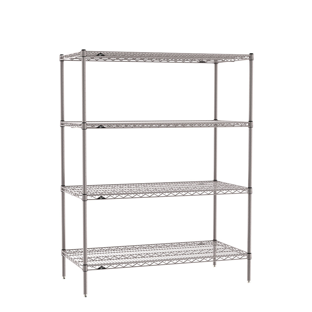 Metro - S-4 Super Erecta 4-Shelf Industrial Wire Shelving Starter Unit - Metro