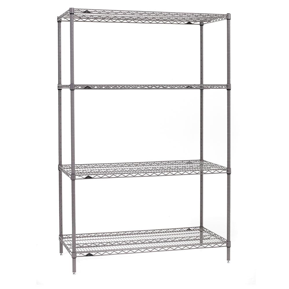 Metro - S-4 Super Erecta 4-Shelf Industrial Wire Shelving Starter Unit - Metro