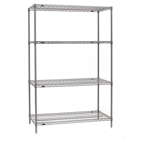 Metro - S-4 Super Erecta 4-Shelf Industrial Wire Shelving Starter Unit - Metro