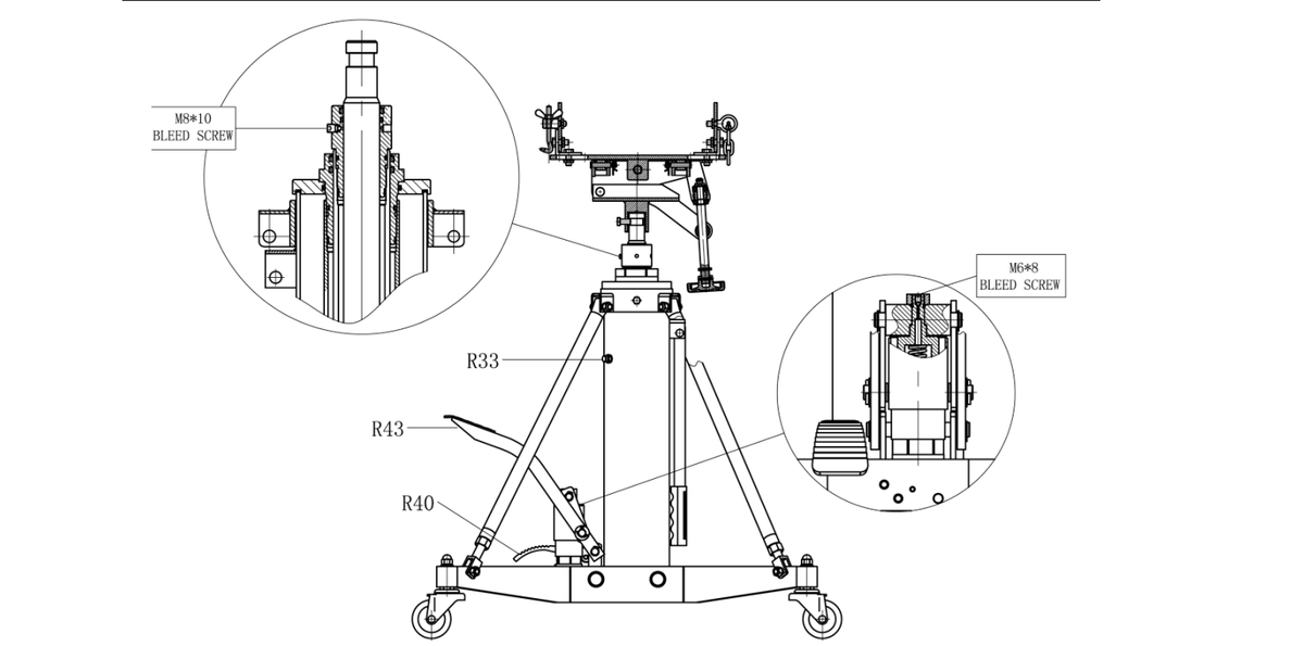 Titan 1-Ton Dual Stage Transmission Jack - Titan Lifts