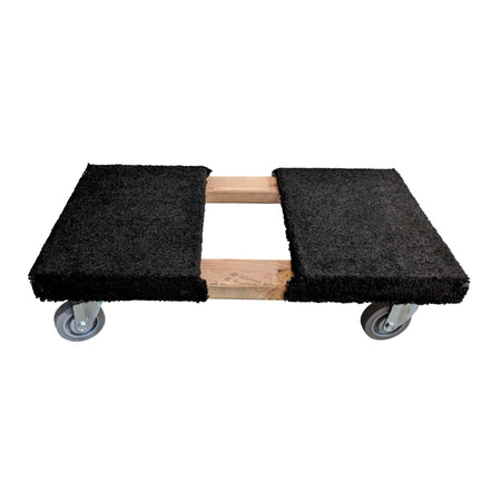 Carpeted Pro-Mover Trade Show Dolly w- Four 4" Thermoplastic Wheels - 1,000lb Capacity - Source 4 Industries