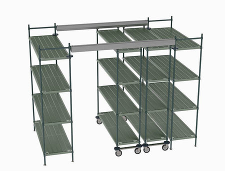 Metro - Top-Track Overhead Track Shelving Complete Kit - Metro