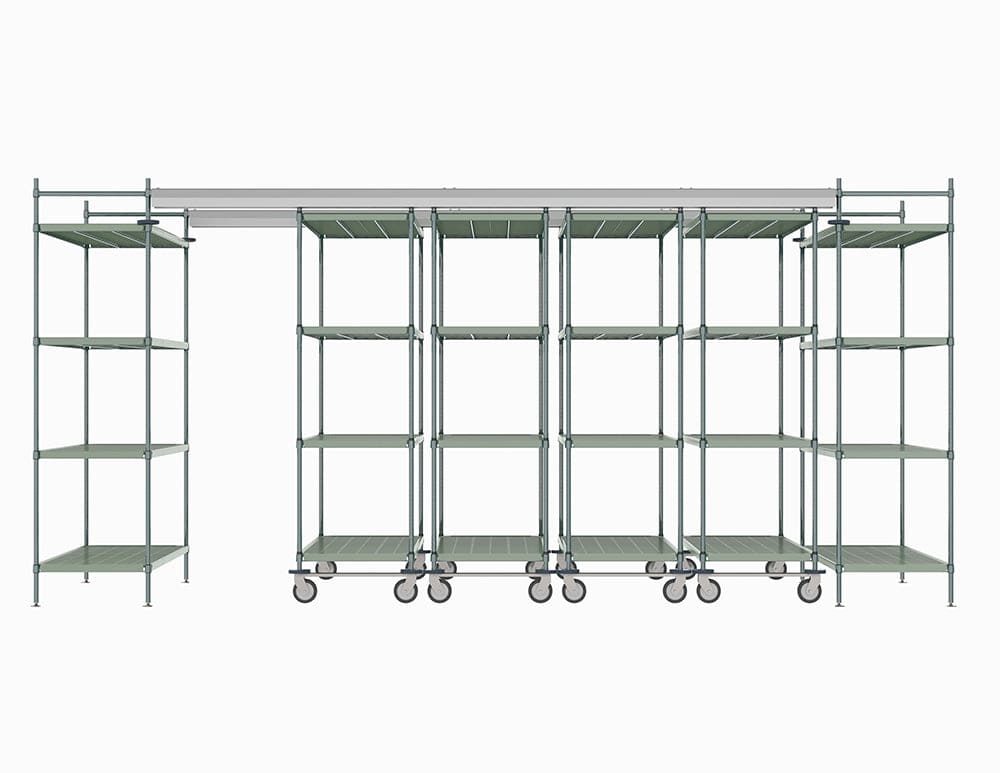 Metro - Top-Track Overhead Track Shelving Complete Kit - Metro