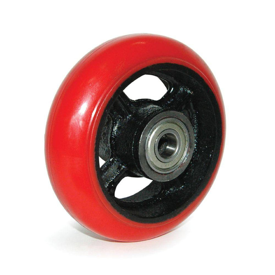 6" x 2" DH® Polyurethane Cast Iron Wheel - 1200 lbs. Capacity - DH International