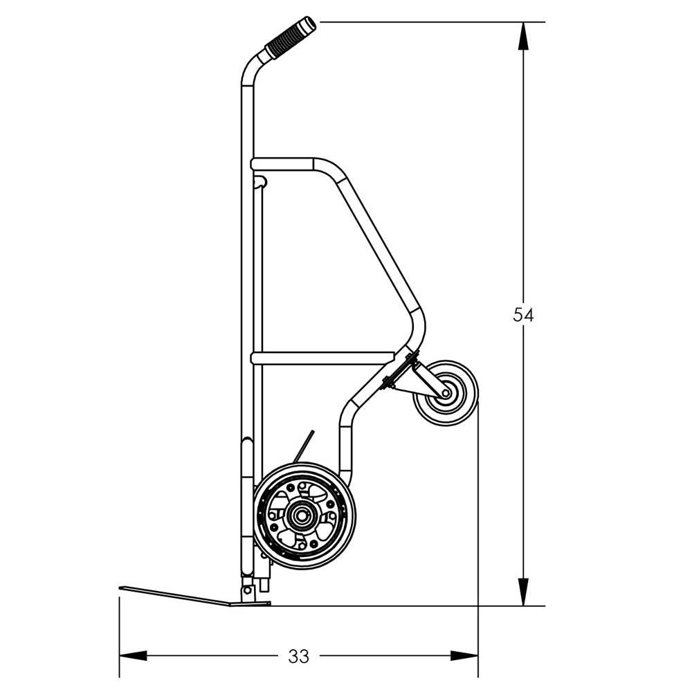 Valley Craft 4-Wheel Deluxe Commercial Hand Trucks, Spring-Loaded Shoe - Valley Craft