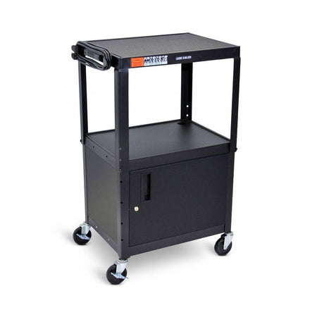 Adjustable Height Steel AV Cart (Cabinet) - Luxor