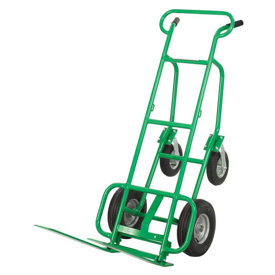 Valley Craft 4-Wheel Deluxe Pallet Hand Truck, Extended Forks - Valley Craft