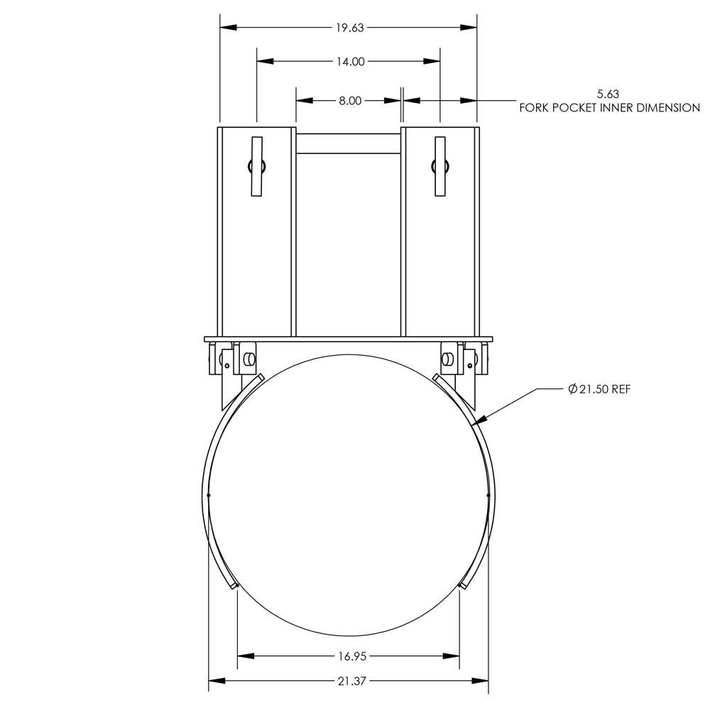 Valley Craft Steel Drum Grabber Forklift Attachments - Valley Craft