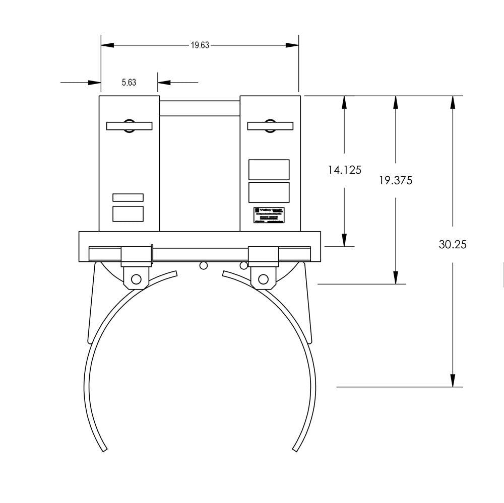 Valley Craft Steel Drum Grabber Forklift Attachments - Valley Craft