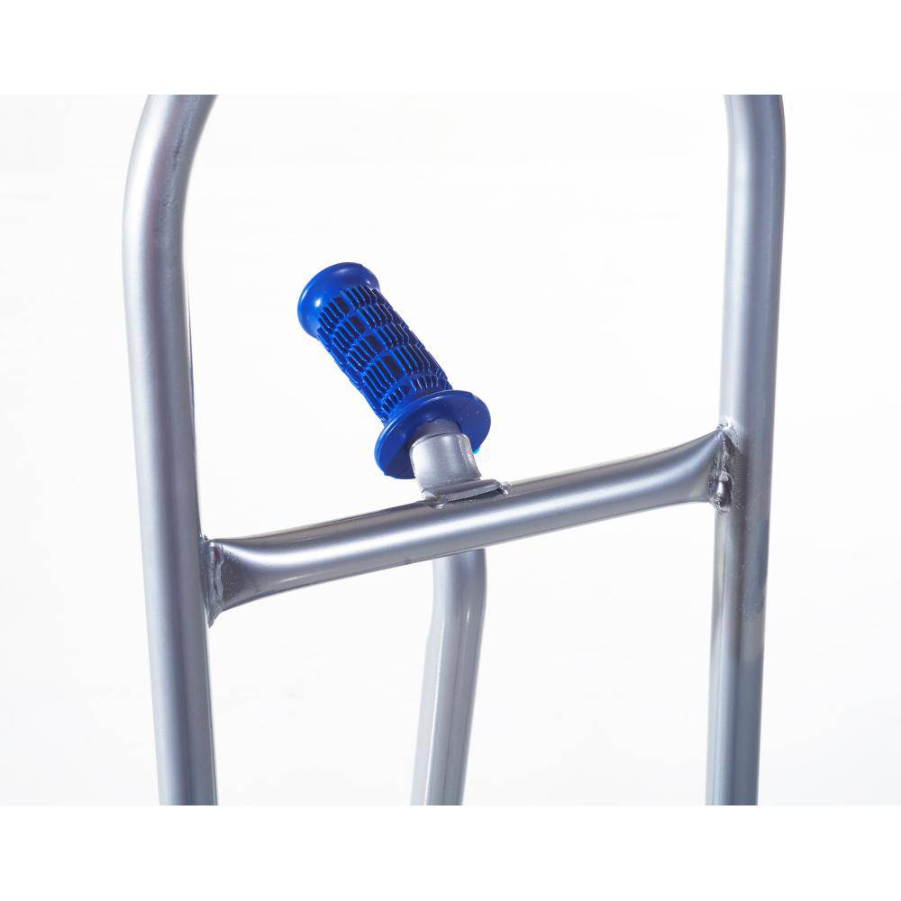 Single Pin Steel Hand Truck w/ Rubber Wheels, Long Nose Plate (55"H) - Dutro