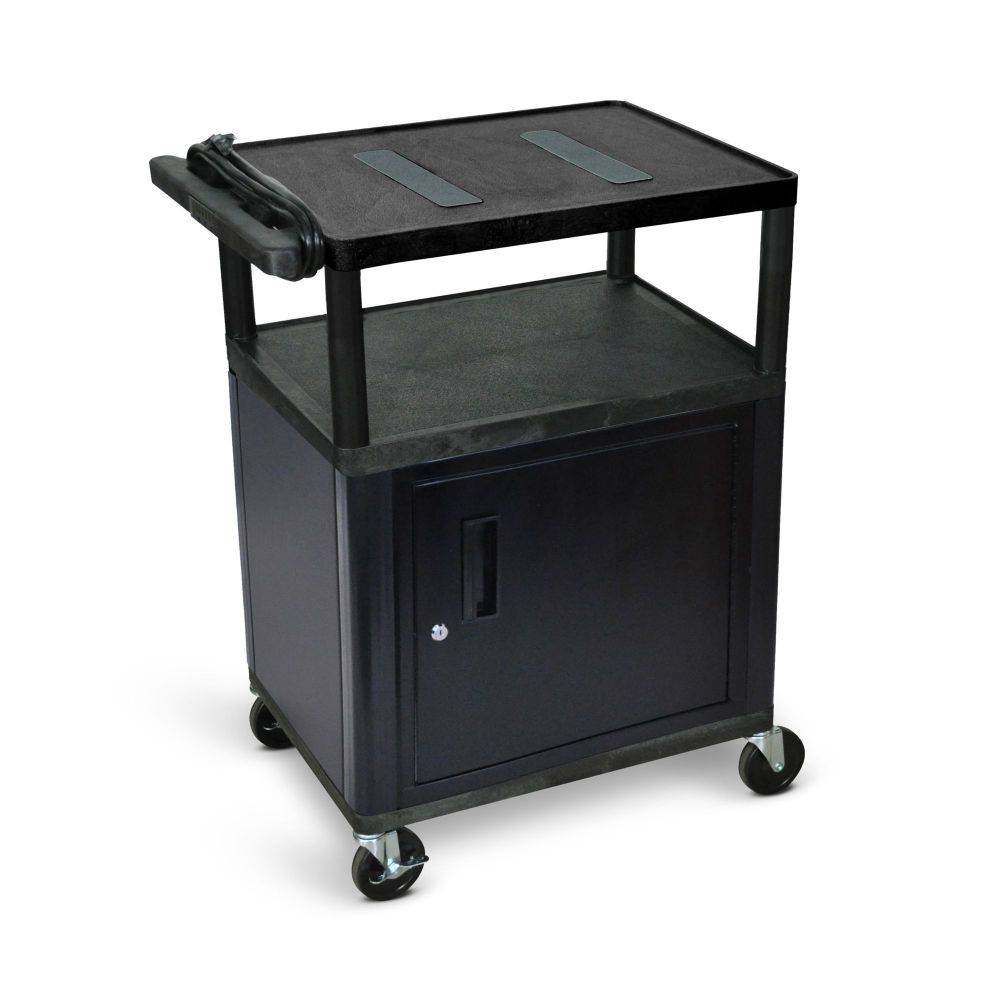 Plastic AV Cart 34"H (Cabinet) - Luxor