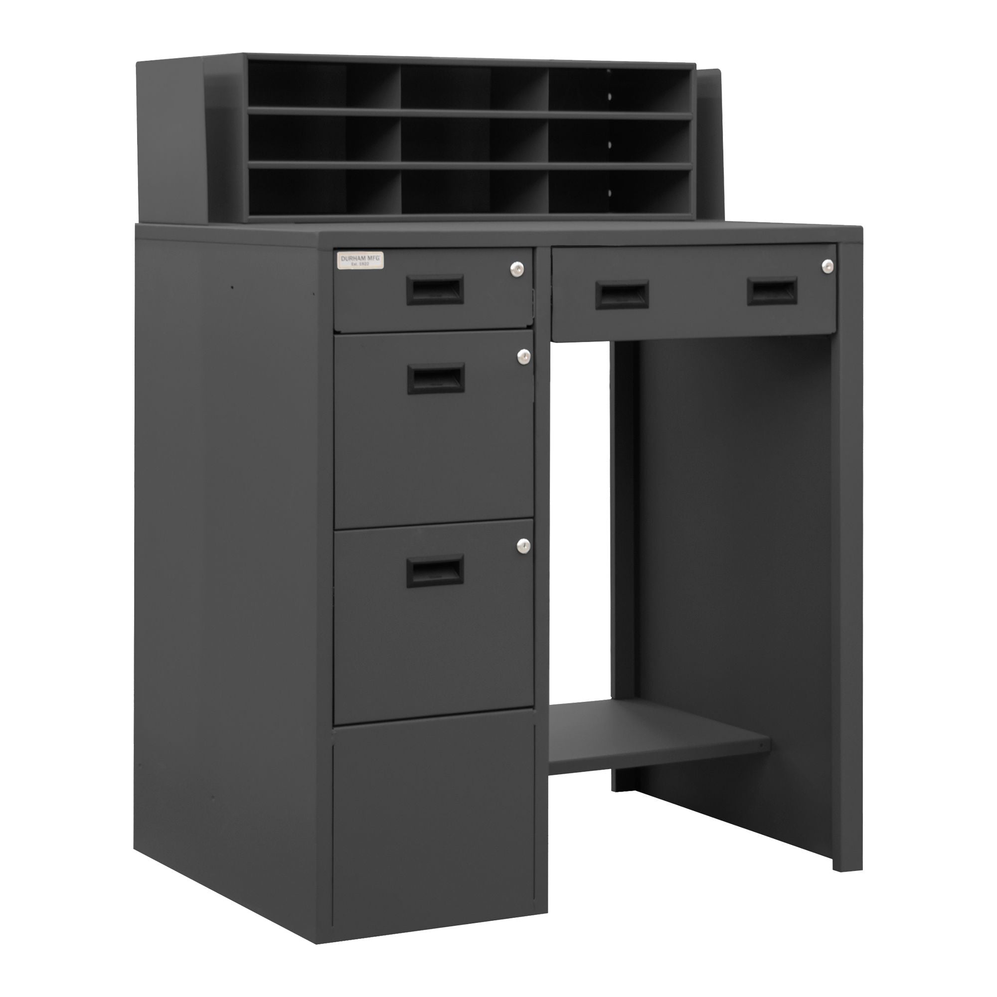 Stationary File Workstation Stand Up Des - Durham