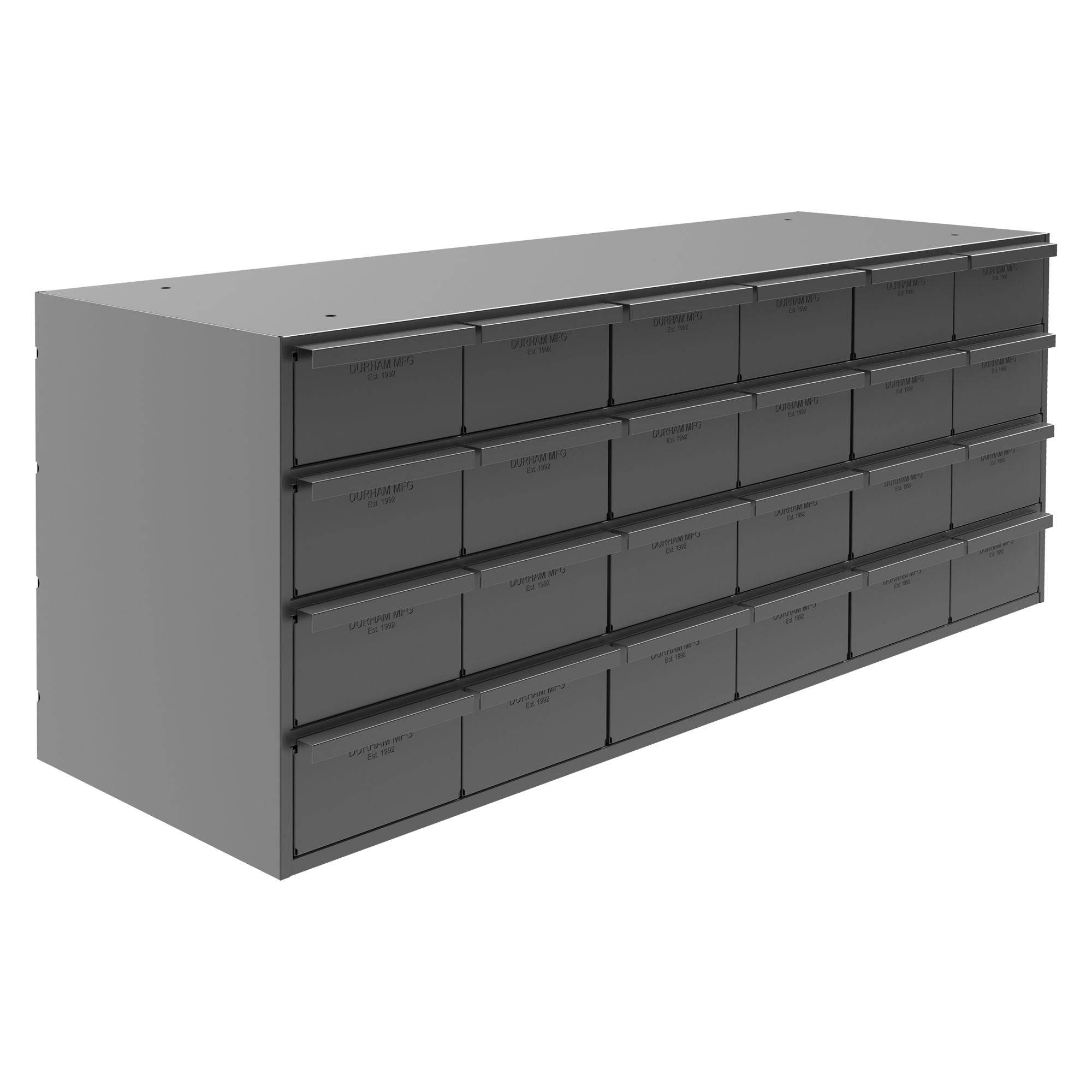 Storage Unit with Drawers for Small Parts, Gray - Durham