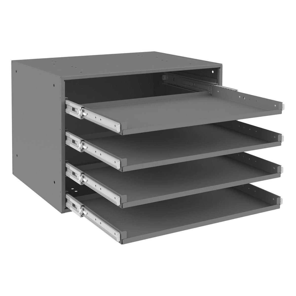 Large Bearing Slide Rack, 4 Compartments - Durham