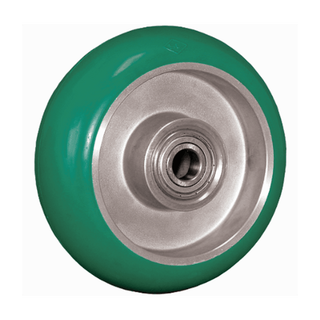 6" x 2" Polyflexon Aluminum Wheel (1/2") Precision Bearing - 1,000 lbs. Cap. - Durable Superior Casters