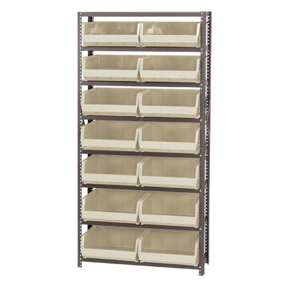 Large Bin Storage Shelf Unit (14 Large Bins) - Quantum Storage Systems