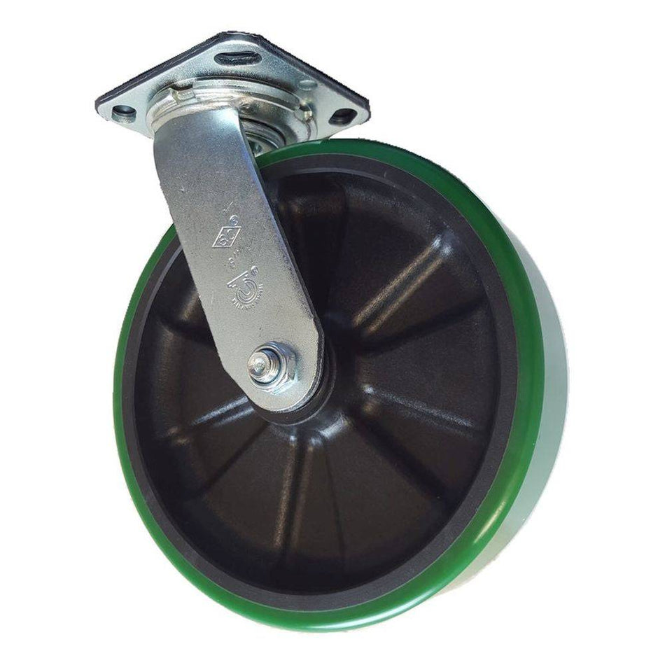 8" x 2" Polyon MaxRok Wheel Swivel Caster - Durable Superior Casters