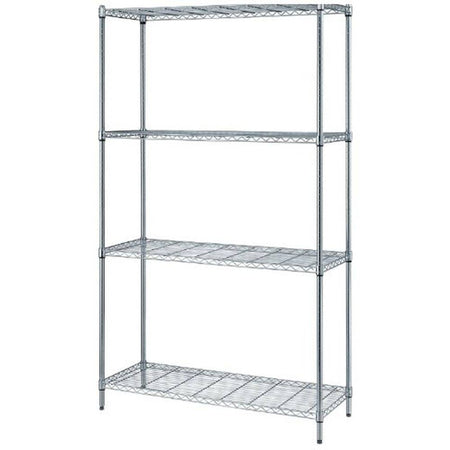 Convenient 1 Box Wire Shelving Unit 18"D x 72"H - Quantum Storage Systems