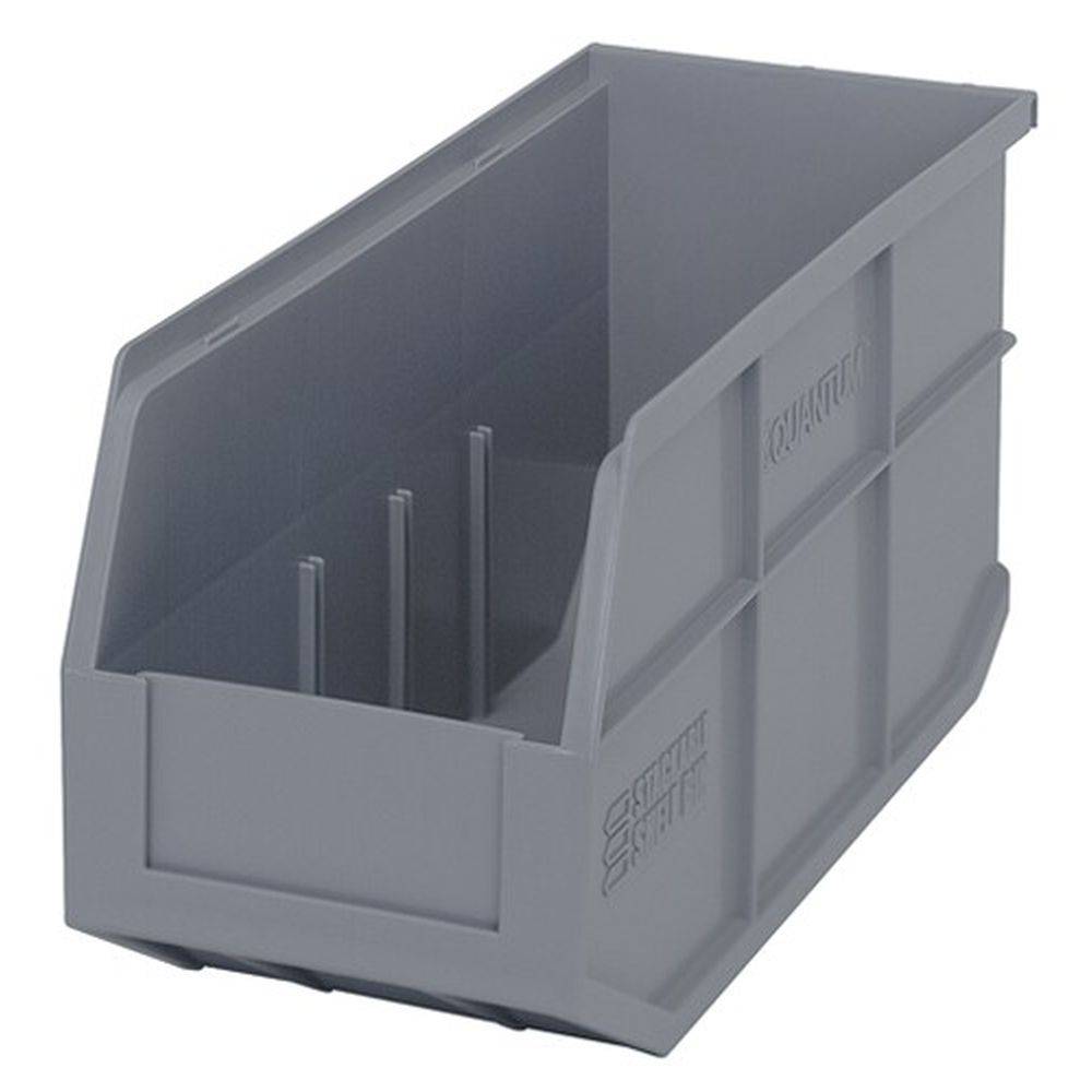 Stackable Shelf Bins 6"W x 14"L (6 Pack) - Quantum Storage Systems