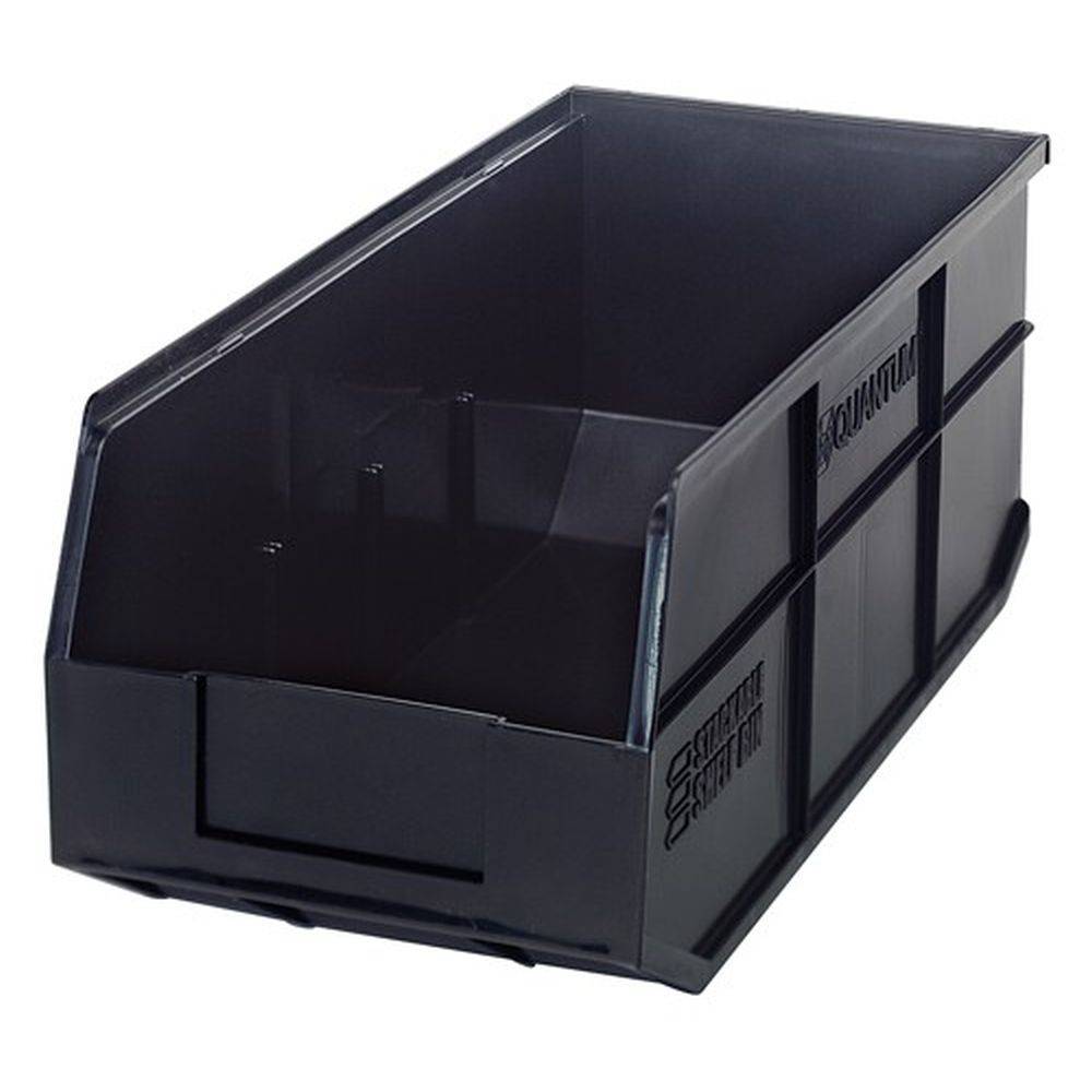 Stackable Shelf Bins 8-1/4"W x 18"L x 7"H (6 Pack) - Quantum Storage Systems