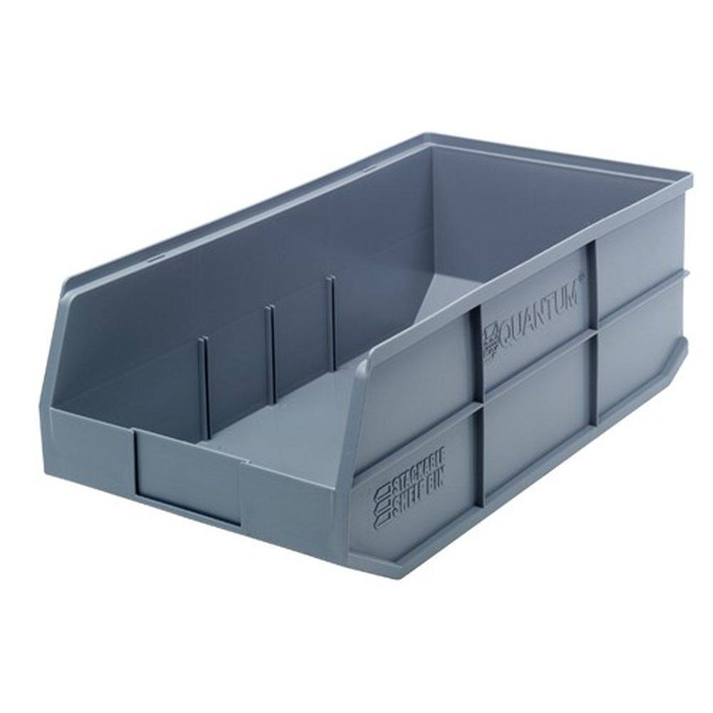 Stackable Shelf Bins 11"W x 20-1/2"L (6 Pack) - Quantum Storage Systems