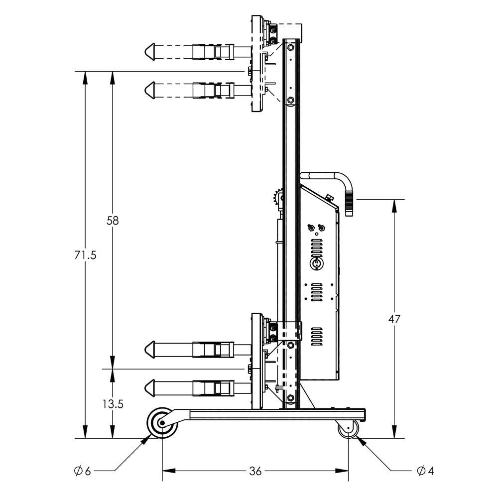 Valley Craft Semi-Powered Drum Lifts and Rotators - Valley Craft