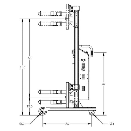 Valley Craft Semi-Powered Drum Lifts and Rotators - Valley Craft