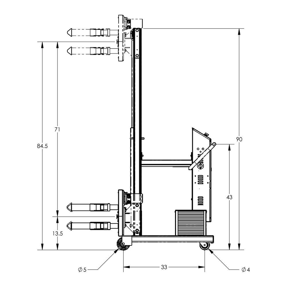 Valley Craft Semi-Powered Drum Lifts and Rotators - Valley Craft