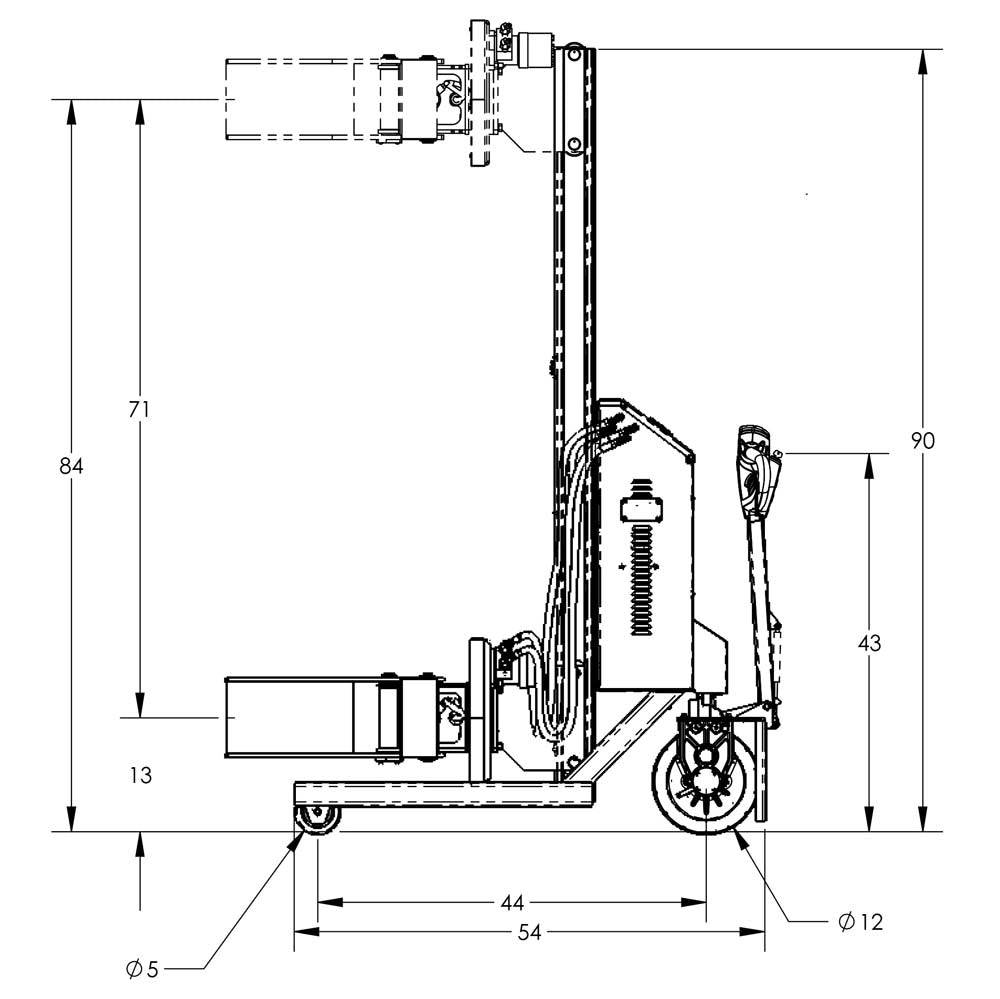 Valley Craft Fully Powered Drum Lifts and Rotators - Valley Craft