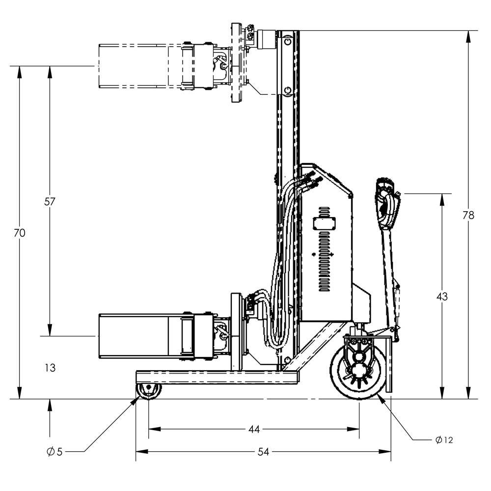 Valley Craft Fully Powered Drum Lifts and Rotators - Valley Craft