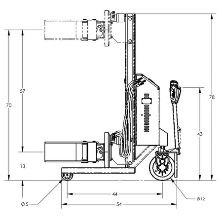 Valley Craft Fully Powered Drum Lifts and Rotators - Valley Craft