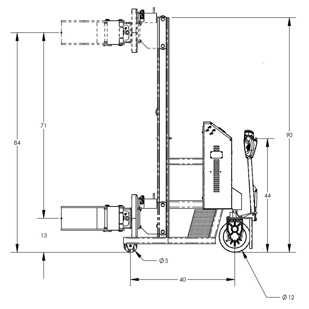 Valley Craft Fully Powered Drum Lifts and Rotators - Valley Craft