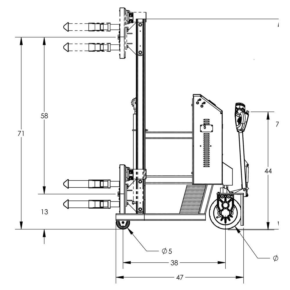 Valley Craft Fully Powered Drum Lifts and Rotators - Valley Craft