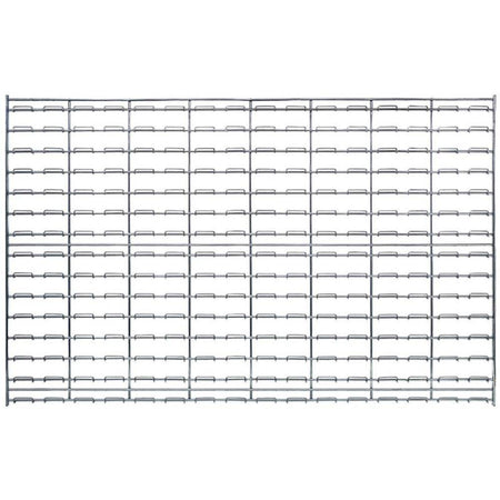 Wire Louvered Panel 48"W x 30"H w/ Mounting Clips - Quantum Storage Systems